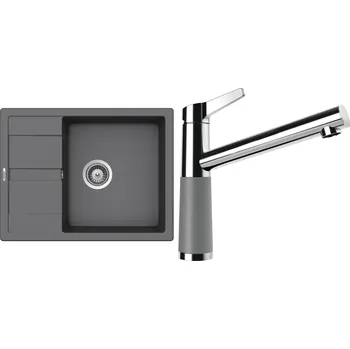 Kuchyňský dřez Set Schock S20-6 (dřez Manhattan D-100 Croma + baterie SC-510 Croma)