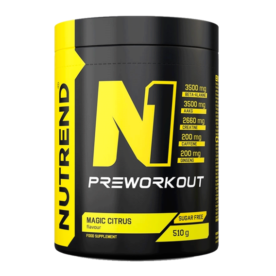 Nutrend N1 PRE-WORKOUT 255g - červený pomeranč