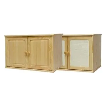 Nábytek ImportWorld Nadstavec ke skříňi z masivu Havel (Barva dřeva: Šedá)