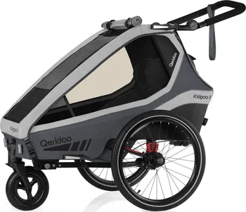 vozík za kolo Qeridoo KidGoo2 Steel Grey