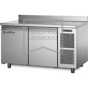 Coldline Chladící stůl TA13/1M s deskou a zadním lemem Varianta: Chladící stůl TA13/1M s deskou a zadním lemem