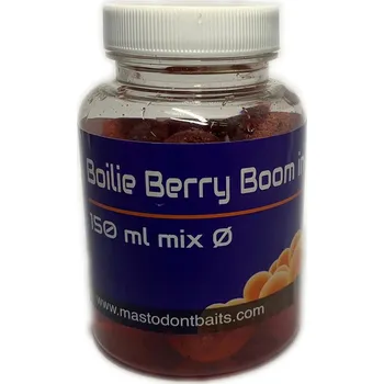 Boilies Mastodont Baits Boilies Berry Boom v dipu 150ml mix průměrů