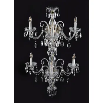 Nástěnné svítidlo Nástěnné svítidlo křišťálové EN117601PB, Varianta Stříbrné