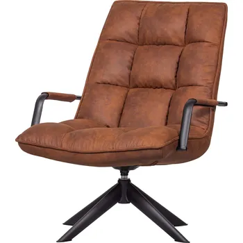 Křeslo WOOD Křeslo JOUKE s područkami koňak 373361-C