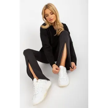 Dámské kalhoty Dámské legíny s rozparky SAIGE černé