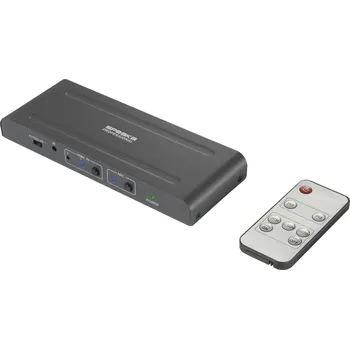 SpeaKa Professional SP-HDA-300 2 plus 1 port HDMI přepínač UHD 4K -at- 60 Hz