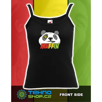 TEKNOSHOP Muffin 2014 Květen dnb tílko s potiskem dámské XL červené