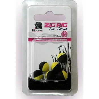 Boilies LK BAITS UMELE KULICKY CERNO ZLUTE 10MM