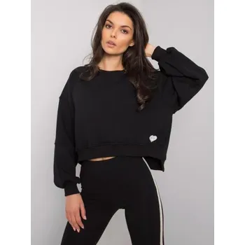 Oblečení a móda Dámská mikina bavlněná Yessie RUE PARIS černá