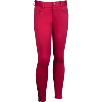 Jezdecké kalhoty HKM Rajtky Allure Cheval HKM, s gripem, dětské, cranberry 164