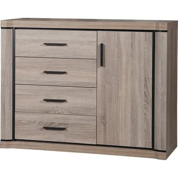 Komoda Eoshop Komoda LASAL L-3 (Barva dřeva: Dub lanýž)