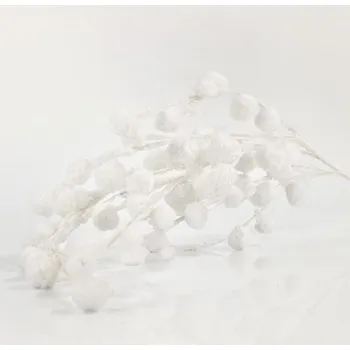 Vánoční dekorace Eurolamp Vánoční dekorace bílá větvička, 105 cm, 1 ks