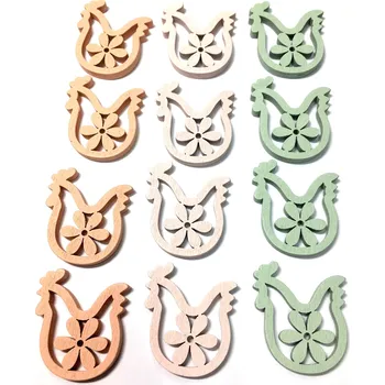 Velikonoční dekorace Dřev. dekorace, SPEPIČKA, mix barev, 12ks/bal.