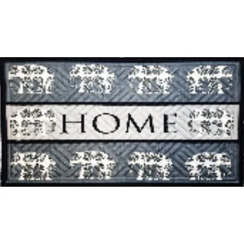 Rohožka Textilní gumová vstupní rohož FLOMA Lima Elephants - délka 45 cm, šířka 75 cm, výška 1,1 cm