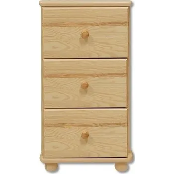 Ložnice ImportWorld Komoda Bella masiv v78 x š40 x h47 cm (Barva dřeva: Šedá)