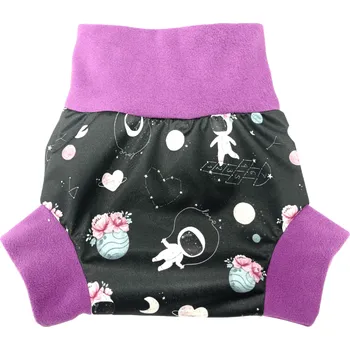 Plenkové kalhoty Breberky Natahovací svrchní kalhotky PUL - Valentina ve vesmíru VELIKOST: S (4-7kg)