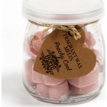 Vonné Vosky - LEDOVÁ BROSKEV 16 ks/sklenice (80g) (Sojové Vonné Vosky - Ledová broskev 16 ks)