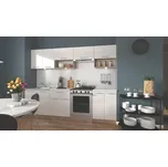 ImportWorld Kuchyňská linka Dazio 260, bílá lesk