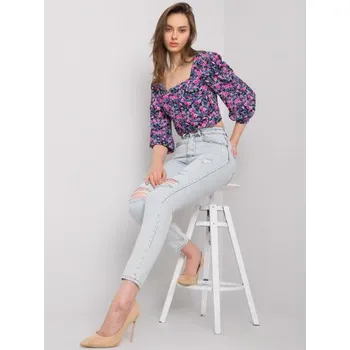 Dámské džíny Dámské džíny s dírami SHELBURNE světle modré