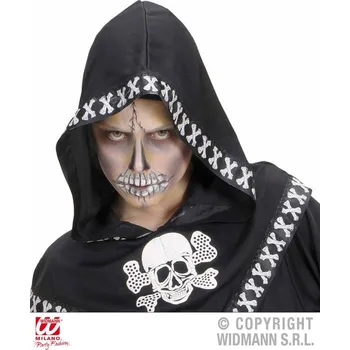 Barva na vlasy WIDMANN MAKE-UP Dětská líčidla set s doplňky halloween Lebka