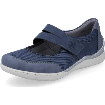 Dámské polobotky DÁMSKÉ POLOBOTKY RIEKER 48953-14 MODRÁ Barva: MODRÁ, Velikost: 39