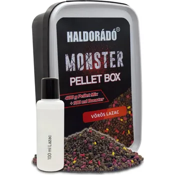 HALDORADO Monster Pellet Box Červený losos 400g (HALDORADO Monster Pellet Box Červený losos 400g)