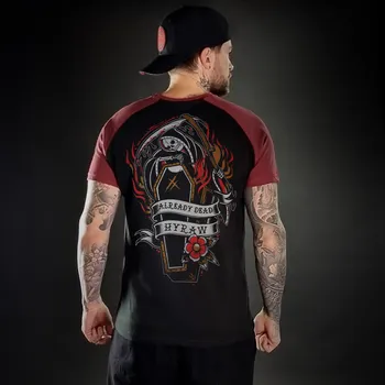 Pánské tričko tričko hardcore pánské - COFFIN - HYRAW - SP23-M12