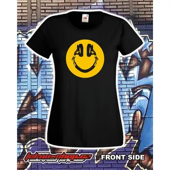 Dámské tričko TEKNOSHOP Smile dnb tričko s potiskem dámské L žluté