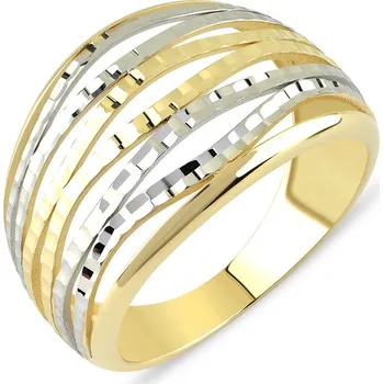 Prsten Lillian Vassago Zlatý prsten s gravírováním LLV22-GR046YW Velikost prstenu: 62