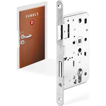 Dveřní kování ACT SERVIS ACT - Panikový zámek V457 Provedení: klika - koule, Varianta: standard, Strana: levá