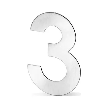 Dveřní kování ACT SERVIS ACT - Domovní čísla nerez 120mm Provedení: 3, Povrch: IN - nerez