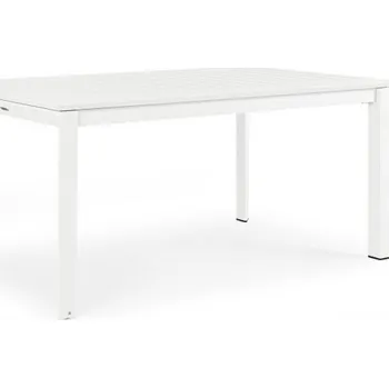 Zahradní stůl BIZZOTTO rozkládací zahradní stůl KONNOR 160/240x100 cm bílý 0662276
