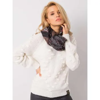 Dámský šátek se vzorem černo korálový