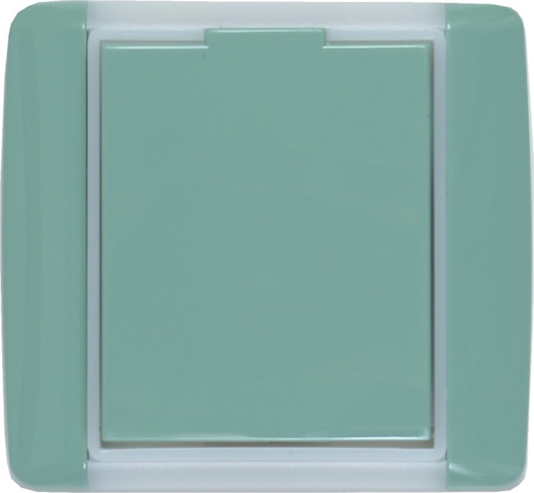 Centrální vysavače Praha - Zásuvka design ABB Element agáve/ledově bílá s rámečkem