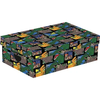 Školní kufřík oxybag Krabice lamino malá Dino