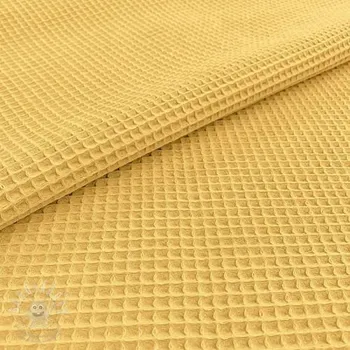 Bavlna s vaflovou vazbou soft yellow