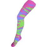 Bavlněné punčocháčky New Baby s maskáčovým vzorem zeleno-růžové, vel. 104 (3-4r)