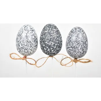 Velikonoční dekorace Vajíčko zápich kropenaté 6 cm, sada 6 ks (135635 015 WIPK-4-07697-22 vajíčko s/6 zápich)