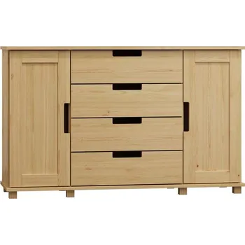 ImportWorld Komoda NR4 Style - v80 x š120 x h42 (Barva dřeva: Borovice)