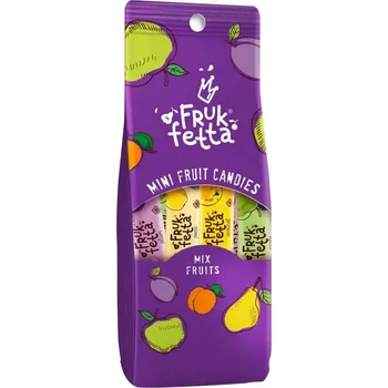 Ovocný snack Frukfetta MIX FRUIT 120g (směs mini ovocných tyčinek)