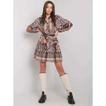 Dámské šaty Dámské šaty s potiskem MILAH tmavě modré