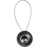 Dekorační ozdobná spona na záclony a závěsy s magnetem MAGNES, stříbrná, Ø 4 cm Mybesthome