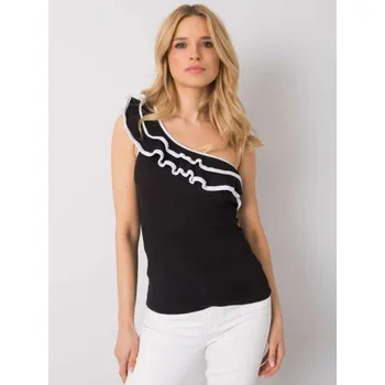 Dámský top s volánky Rhea OCH BELLA černý