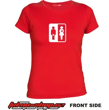 Dámské tričko TEKNOSHOP Ladies & Gentleman tekno tričko s potiskem dámské XS černé