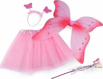 Karnevalový kostým Stoklasa Dětský kostým růžový Motýlí víla uni