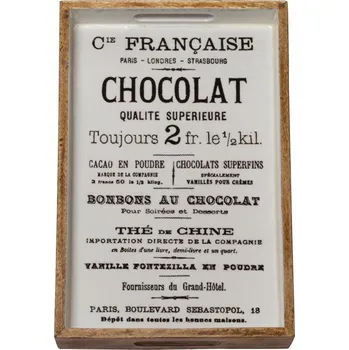 Dřevěný podnos z Mangového dřeva Chocolate