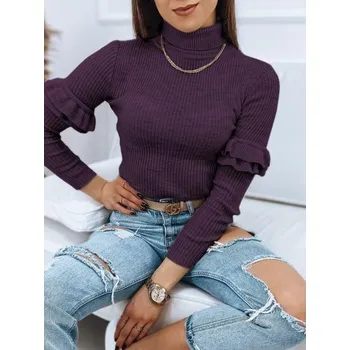 Dámský svetr Dámský svetr BUFALO tmavě fialový