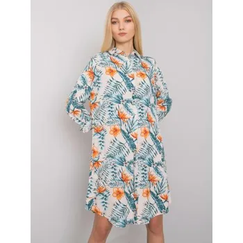 Dámské šaty Dámské šaty vzorované Dover RUE PARIS světle béžové