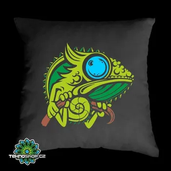 Dekorativní polštářek TEKNOSHOP Chameleon tekno polštářek s potiskem oranžový