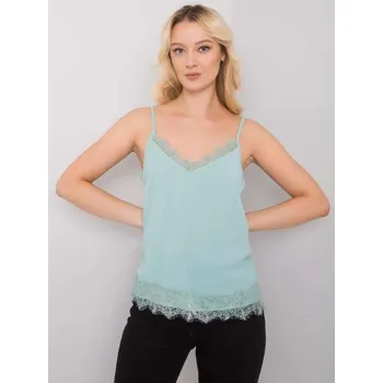 Dámský top s krajkou LEYLA mátově zelený